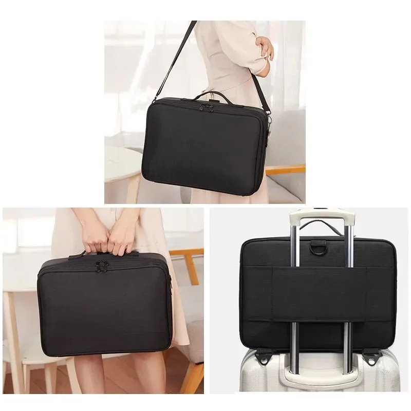 nouvelle trousse de maquillage oxford pour femmes, trousse de cosmétiques de voyage professionnelle de grande capacité, boîte à outils de manucure et de maquillage étanche