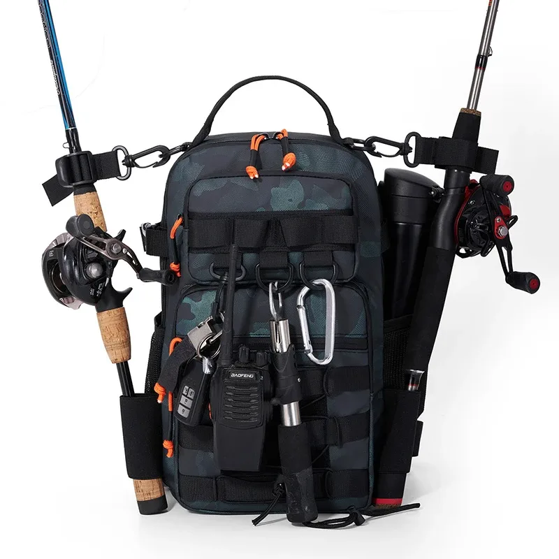 sac à dos pour matériel de pêche avec support pour canne à pêche, sac de haute qualité pour l'alpinisme, sacs tactiques d'extérieur, sac de trekking imperméable
