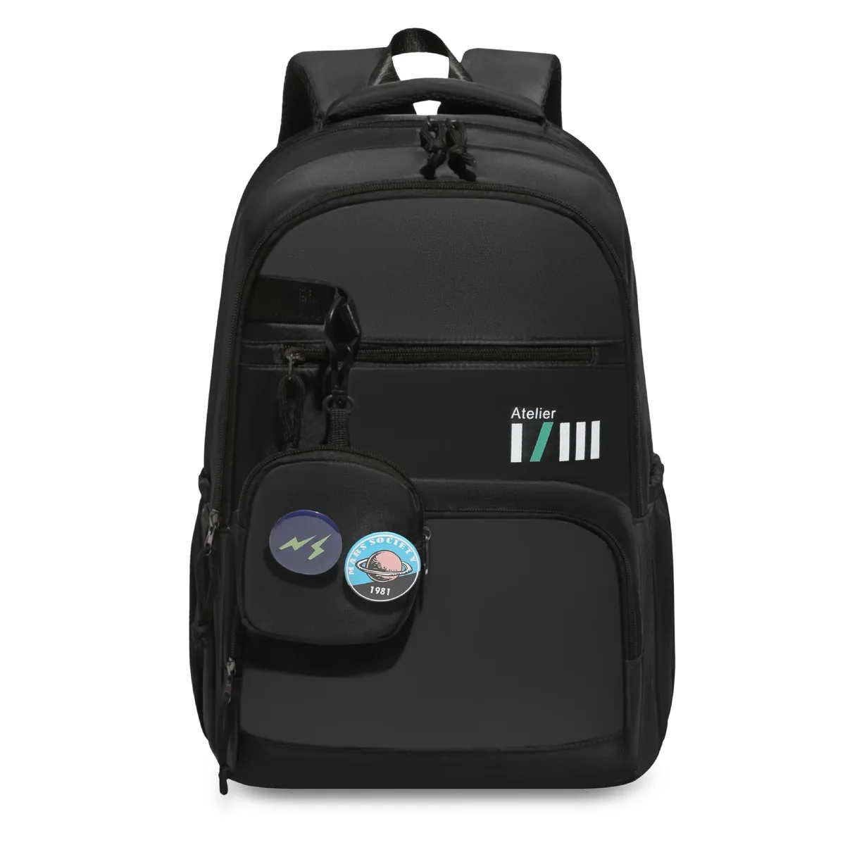 sac à dos multi-poches pour hommes, voyage décontracté, grande capacité, double sac à bandoulière, sensation haut de gamme, sacs d'affaires junior