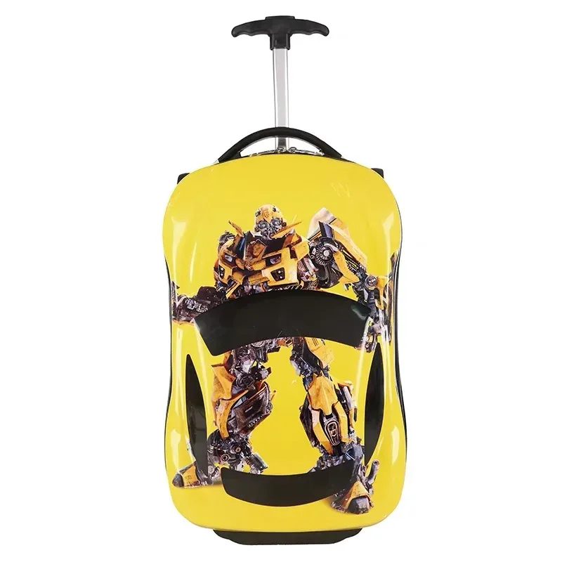 valise rouge animaux voiture caractérisée abs rigidité enfant jeu voyage roulettes fixes compacte légère