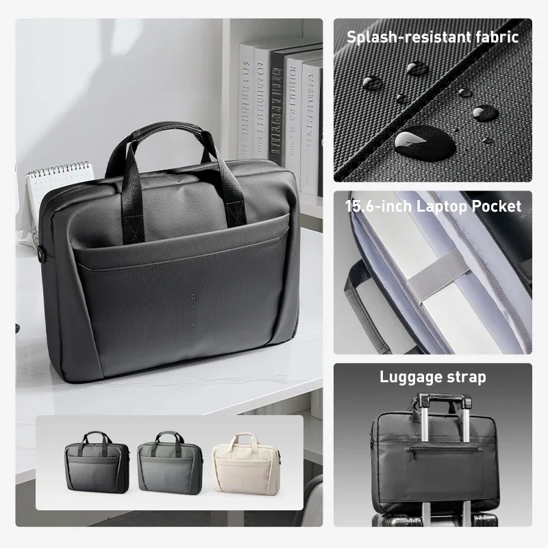 sac pour ordinateur portable mark ryden, sacoche oxford 15,6 pouces, sac messager multi-poches pour le travail et les voyages