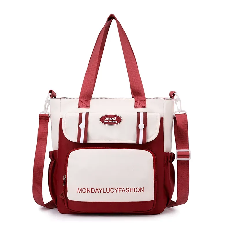 nouveau sac à dos léger et tendance grande capacité pour filles du primaire et du collège en nylon style frais et doux