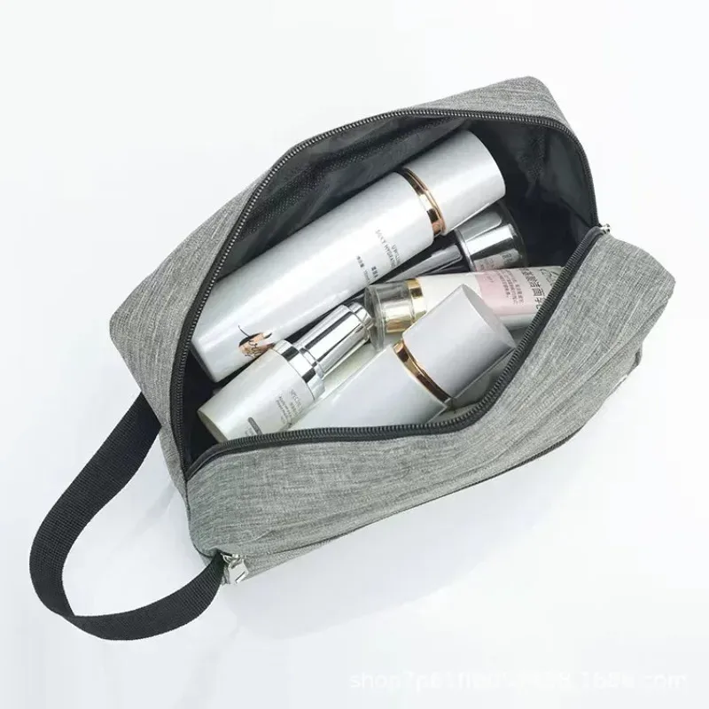 nouvelle trousse de maquillage imperméable en tissu oxford, organiseur de voyage pour homme, trousse à cosmétiques portable, trousse de toilette multifonctionnelle pour femme