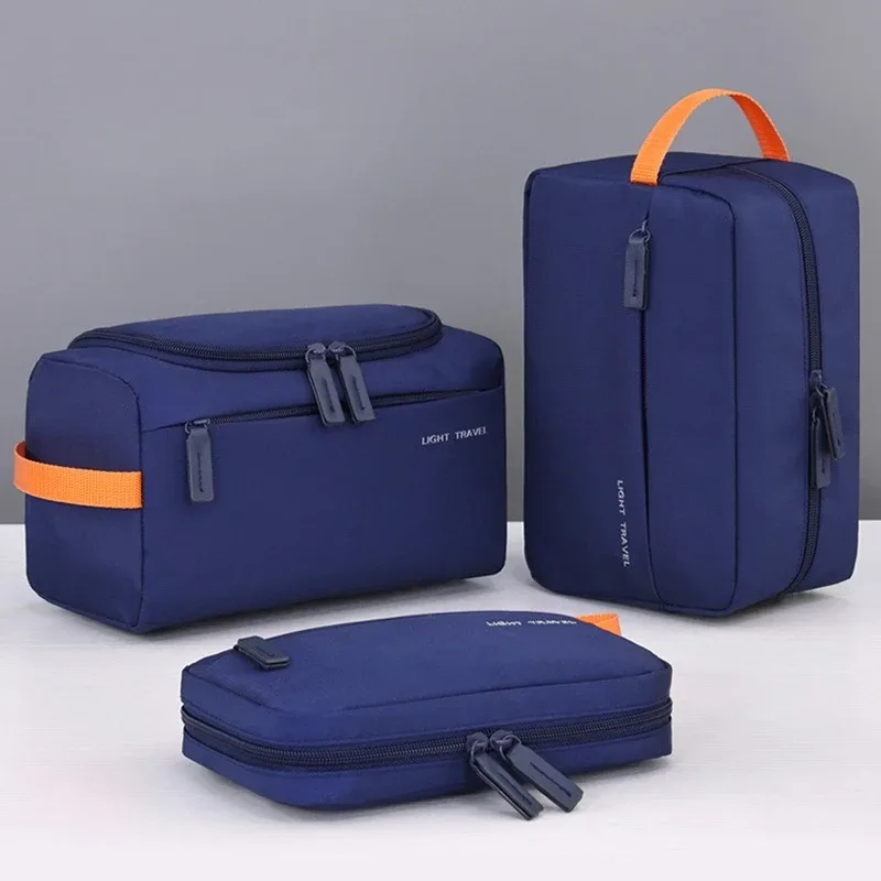 nouvelle trousse de toilette portable, sac de rangement multifonctionnel de grande capacité, trousse de maquillage pour homme, organiseur de cosmétiques, indispensable pour les voyages