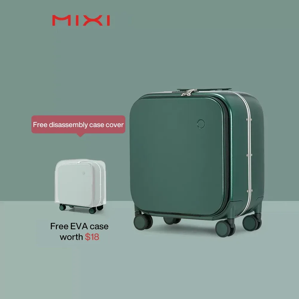 mixi marque design de luxe valise à main en polycarbonate voyage bagage roulant avec roues spinner serrure tsa 18 20 pouces