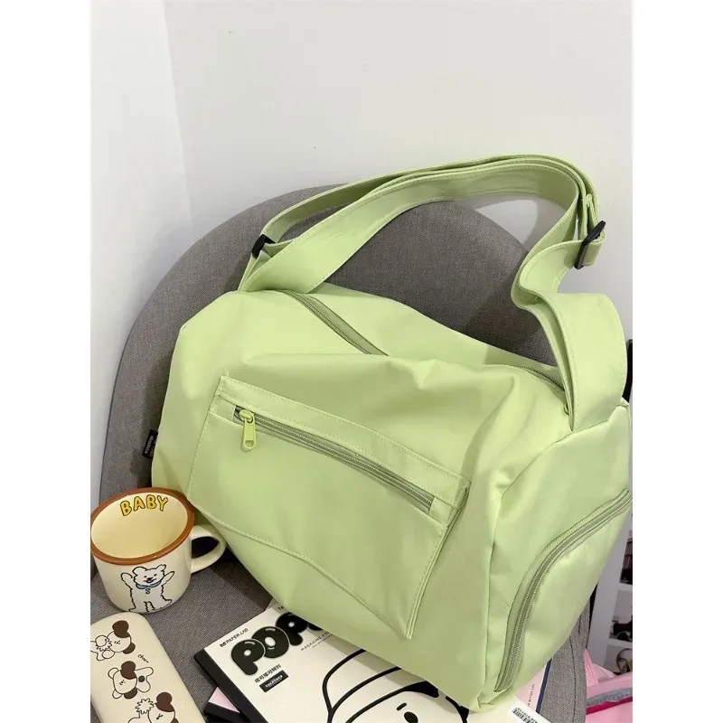 grands sacs fourre-tout de voyage à bandoulière pour femmes, sacoche à bandoulière en toile, sacoches de sport et de yoga, sac à main à la mode, 2024
