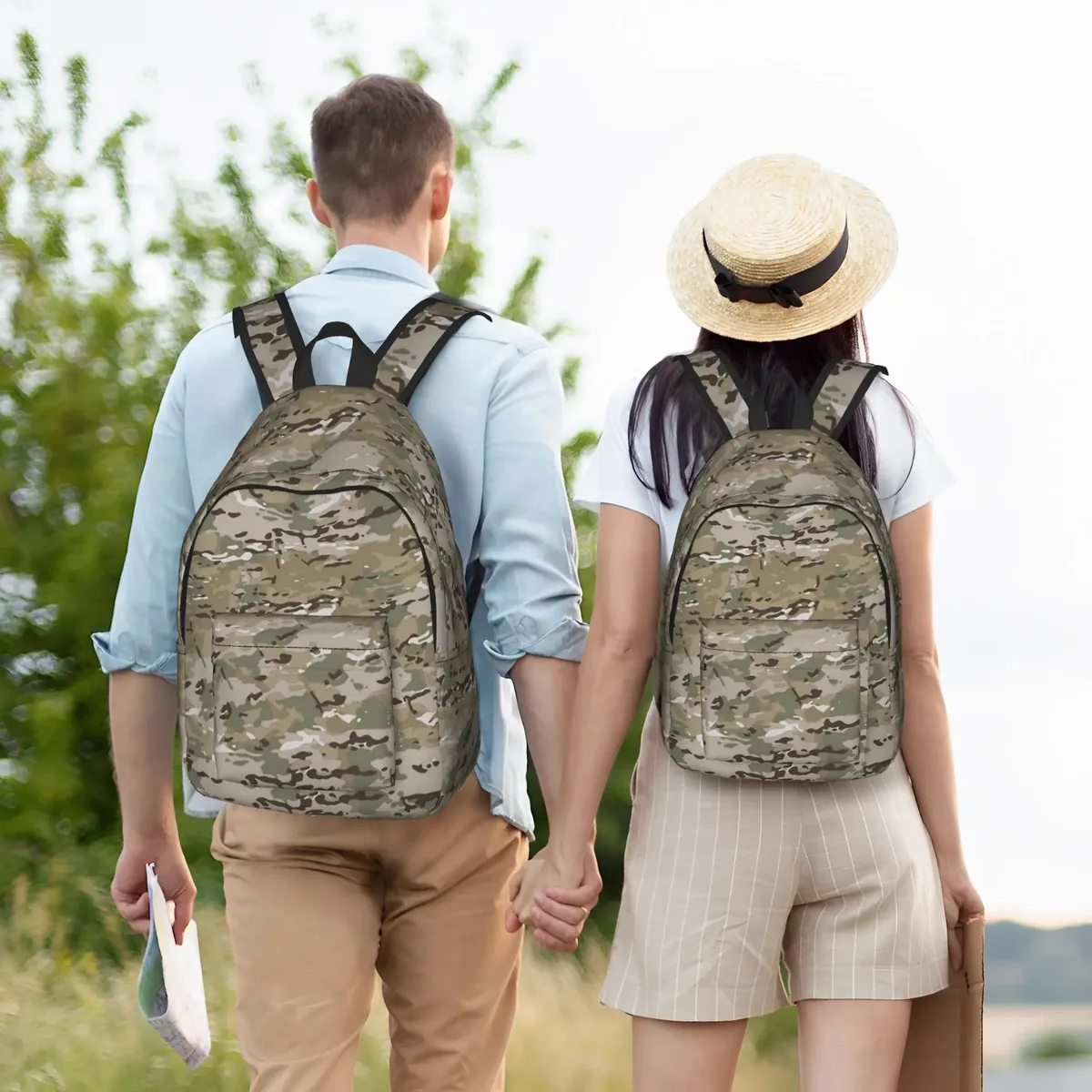 sac à dos multicam pour hommes et femmes, sac à dos léger pour étudiants et professionnels, camouflage militaire, sacs en toile pour ordinateur portable