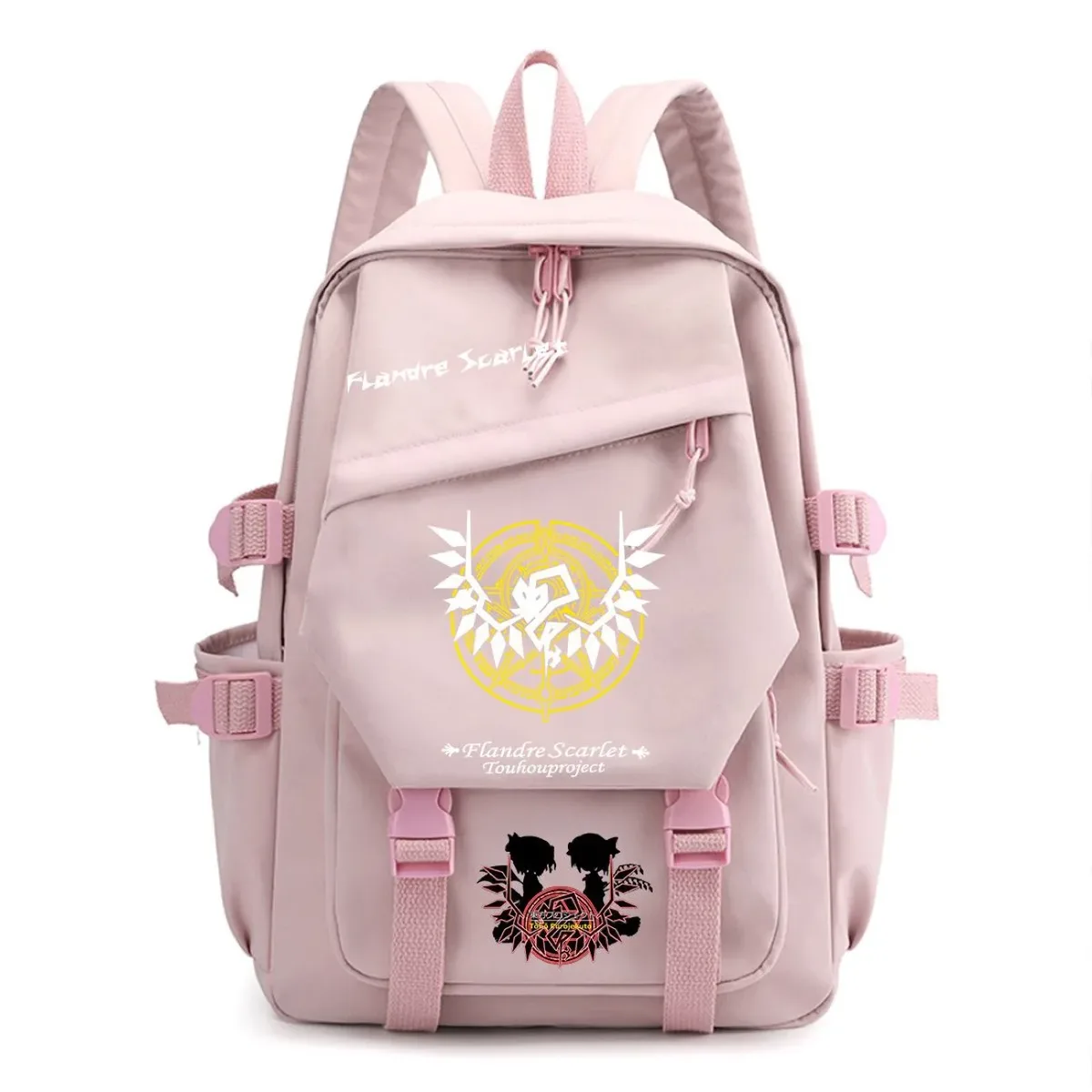 sac à dos touhou project ‌ sac à dos de voyage de grande capacité pour étudiants, imprimé dessin animé hakurei reimu kirisame marisa