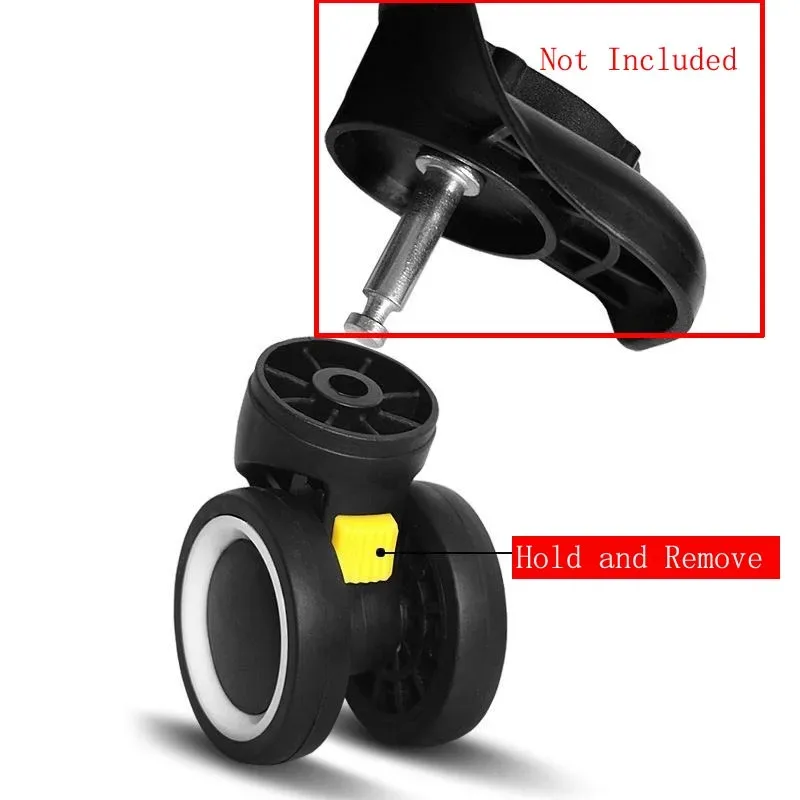 roues de valise amovibles, roues universelles pour valises, accessoires de bagages, pièces de rechange pour chariots, remplacement de roues