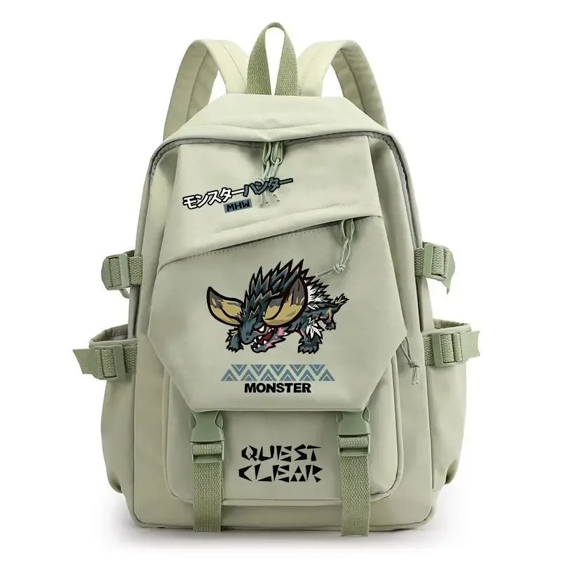sac à dos monster hunter wilds felyne rathian, sac à dos à bandoulière, sac d'école pour étudiants, sac à dos tendance, sac de voyage