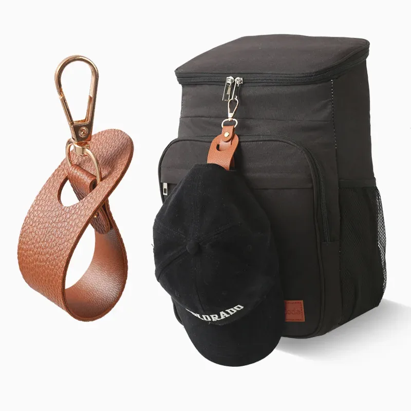 lot de 2 pinces universelles multifonctionnelles pour chapeaux, pour voyages mains libres : fixe en toute sécurité les casquettes de baseball et les chapeaux à queue de cheval sur les sacs à dos