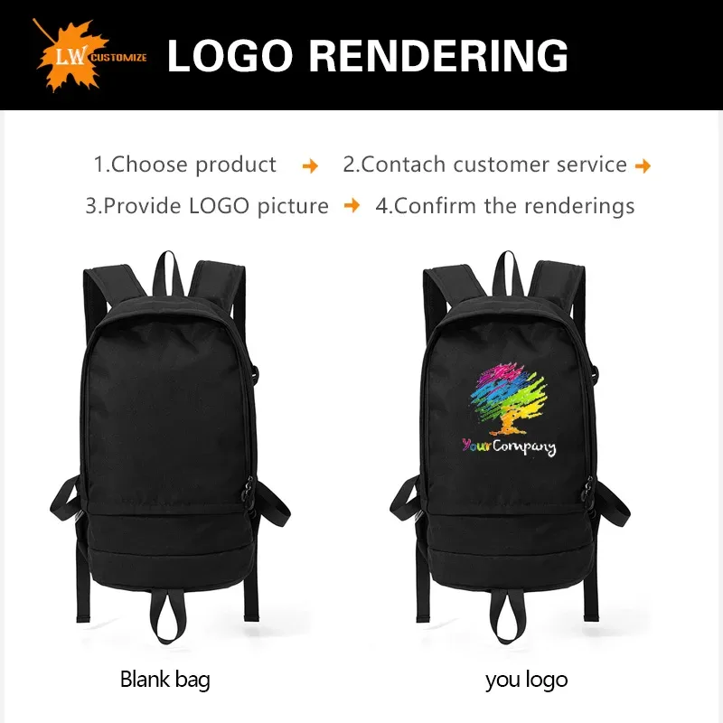 sac à dos de basket-ball personnalisé avec logo, sac à dos de football pour hommes, sacs de rangement pour le football, sac à dos de sport d'entraînement avec impression de nom