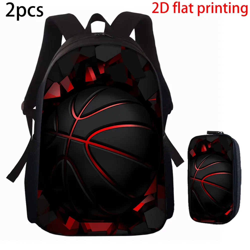 sac dos polyester noir motif lignes rouges accessoires bandoulière poignée supérieure usage voyage école déplacements quotidiens