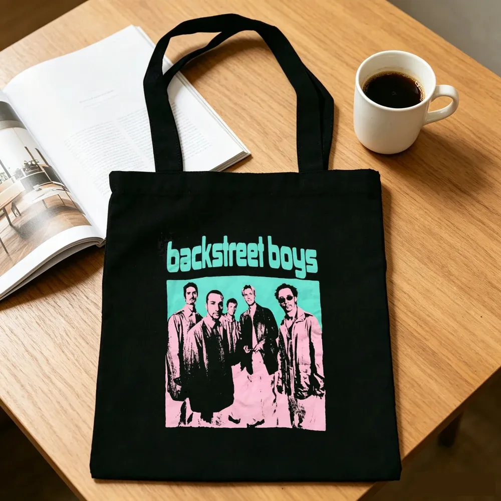sac cabas backstreet boys, sac à bandoulière pliable, sac de shopping pour femme
