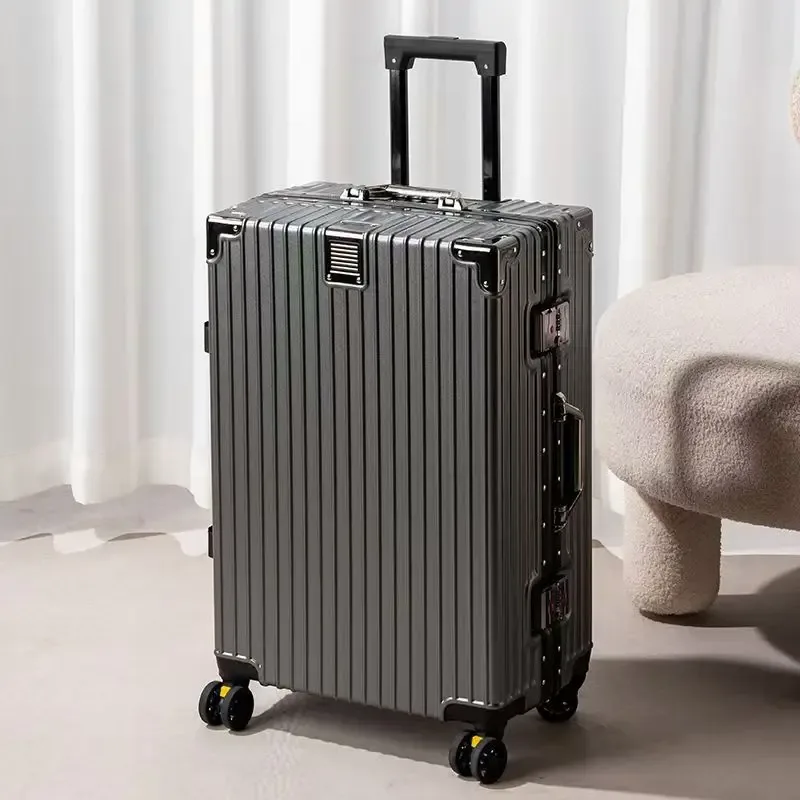 valise antichoc et résistante aux chutes de 20 à 30 pouces, grande capacité, bagage de voyage, cadre en aluminium, serrure à code, valise à roulettes pour étudiants
