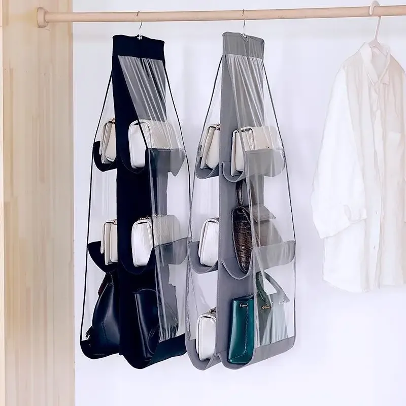 organiseur de sacs suspendus multi-couches et peu encombrant - matériau non tissé durable, pour sacs à main, portefeuilles et accessoires