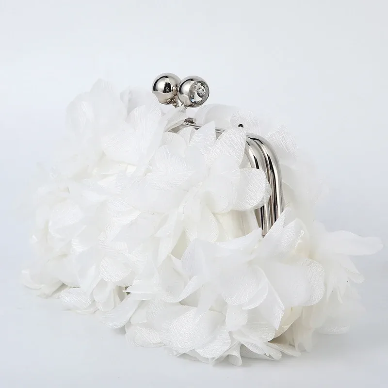 fleur dîner sac à main concepteur chaîne florale bandoulière mariée sac à main embrayages femme pétale soirée pochette robe de mariée sac