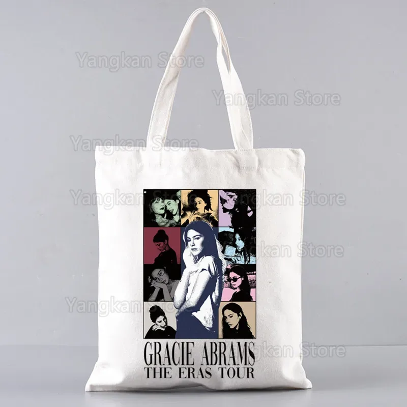 gracie abrams femmes toile sac fourre-tout eco sac à provisions grande capacité sac à bandoulière pour femmes femme pliable plage shopper sac