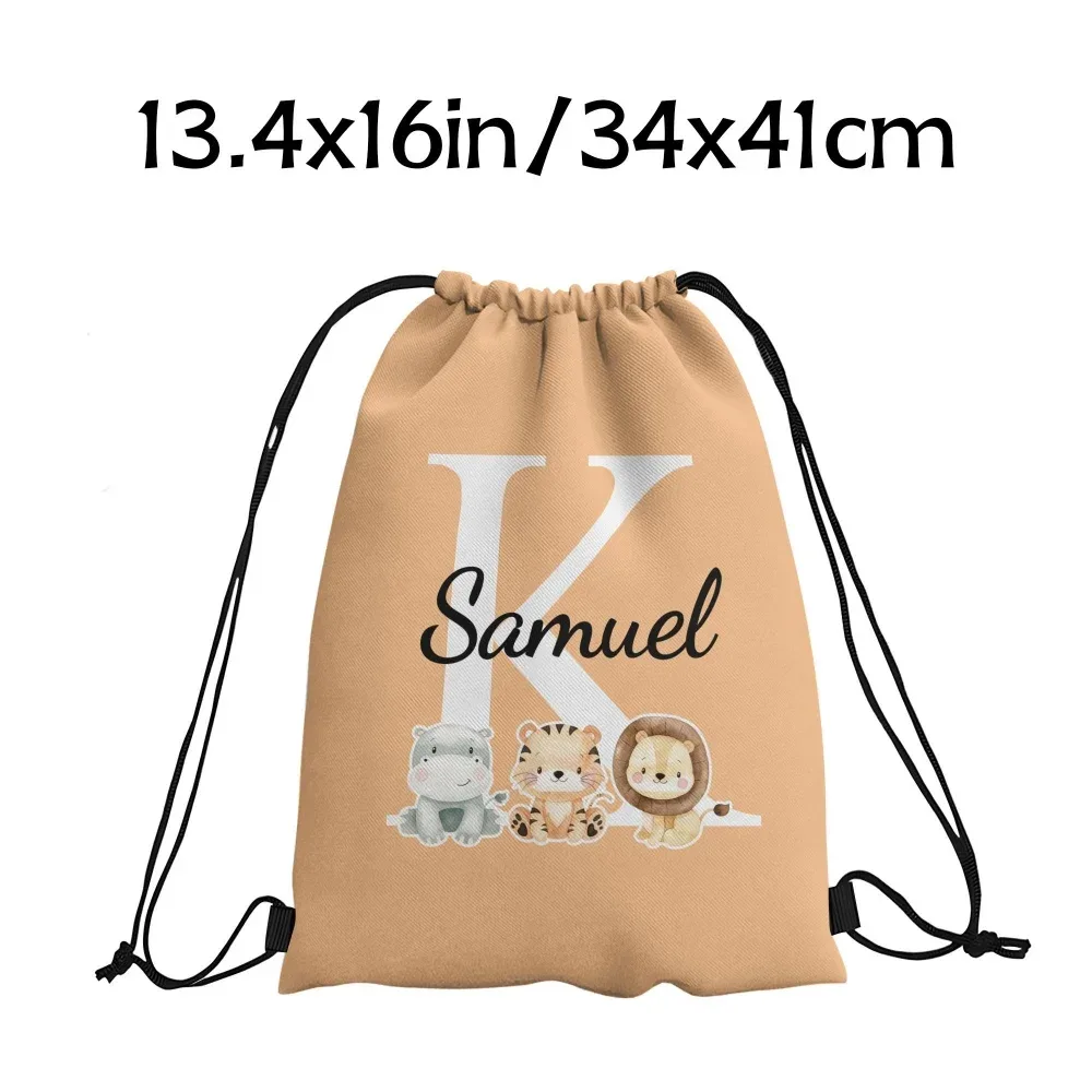 sac à dos personnalisé durable - sac à cordon avec initiales personnalisées, texte/message diy, sac à livres, cadeaux de fête d'anniversaire, cadeau de noël