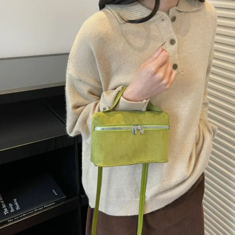 sacs à bandoulière en daim de qualité supérieure pour femmes, sacoches rétro vintage pour femmes, texture de mode et sacs à bandoulière polyvalents, hiver automne