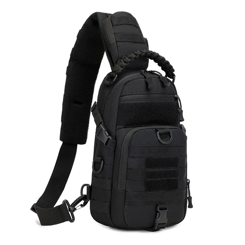 thuram – sac de poitrine de voyage, sac à bandoulière tactique pour hommes, sac à dos militaire en nylon, système molle