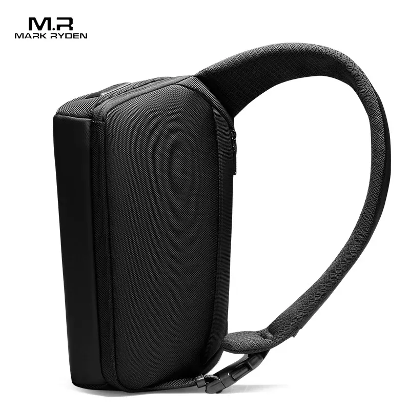 sac à bandoulière étanche noir de qualité supérieure pour hommes, sacoche magnétique légère et minimaliste, sac à bandoulière
