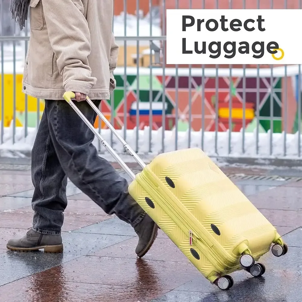 patins de protection en plastique noirs pour bagages avec vis, support inférieur de valise, pièce de rechange universelle pour toutes les valises
