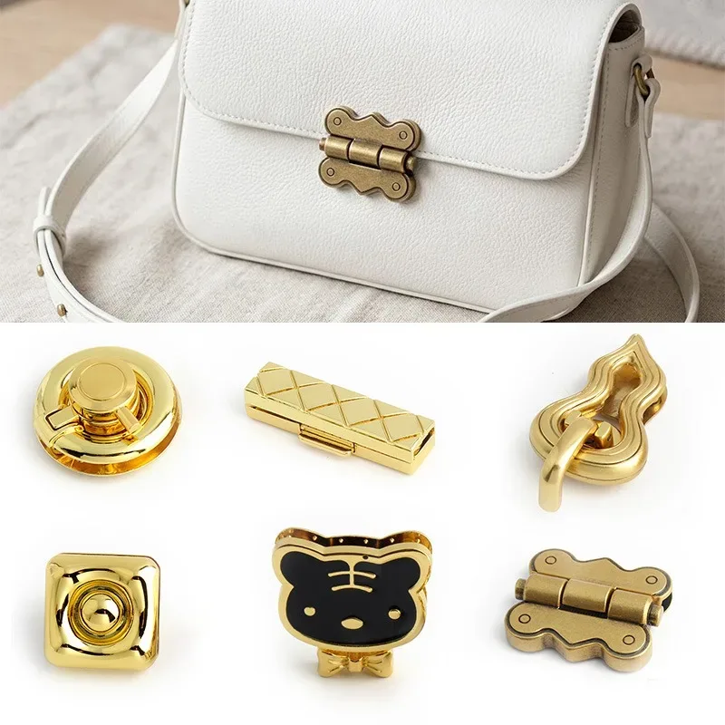 1-5 pièces fermoirs à torsion rectangulaires en métal pour sacs à main, boîtes cadeaux, sacs bandoulière, accessoires et fabrication de sacs diy