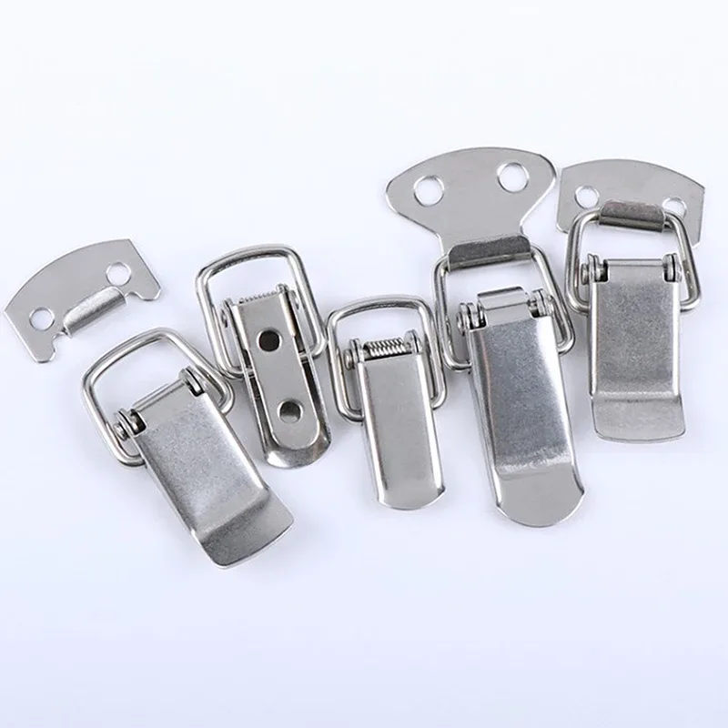 mini serrure rétro en acier inoxydable, boîte de coffre, valise cadeau, charnière, loquet, clip, 2 pièces