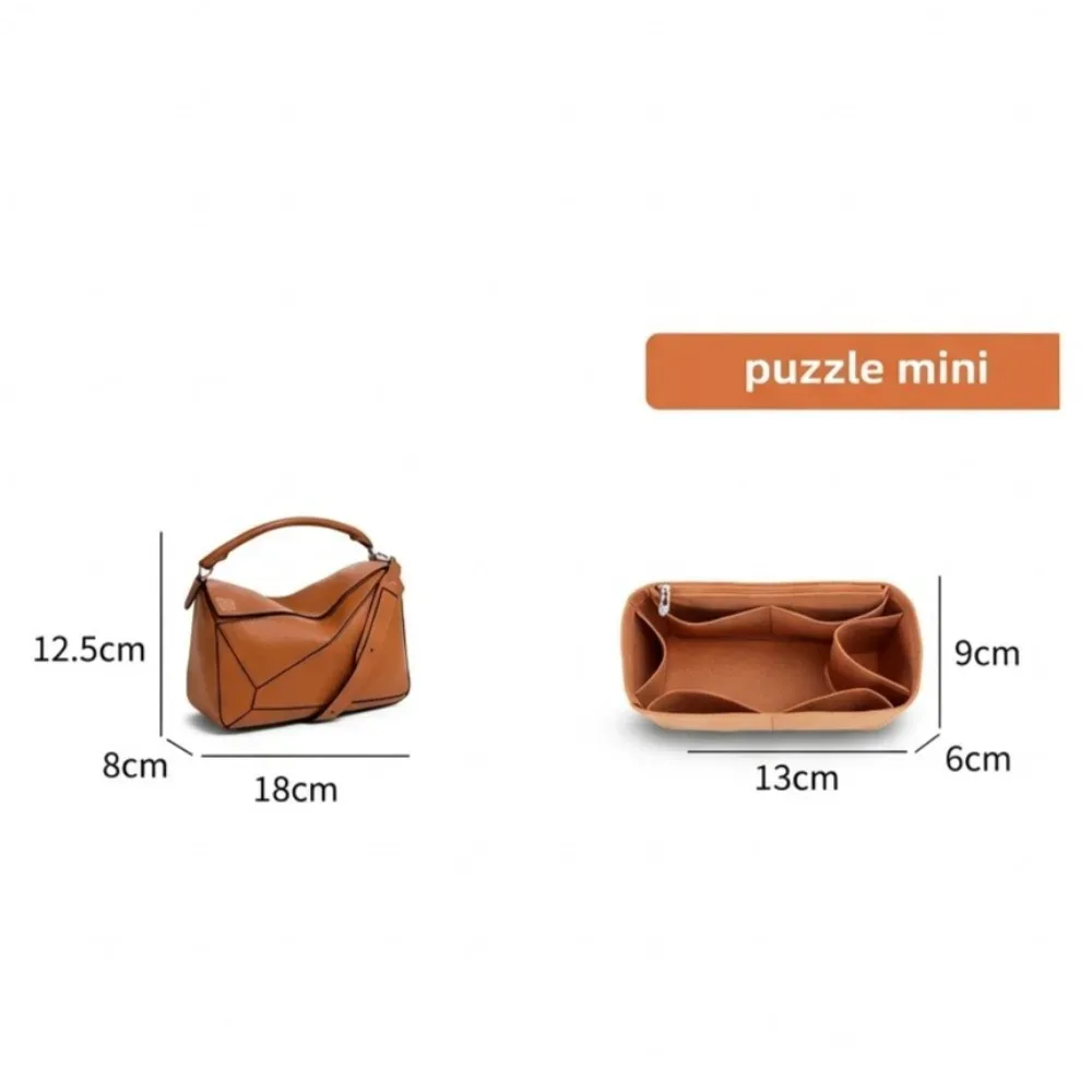 sac à main en feutre pour femmes, organisateur adapté pour loe-we puzzle, sac à main de maquillage, sacs à cosmétiques, sac de luxe de styliste