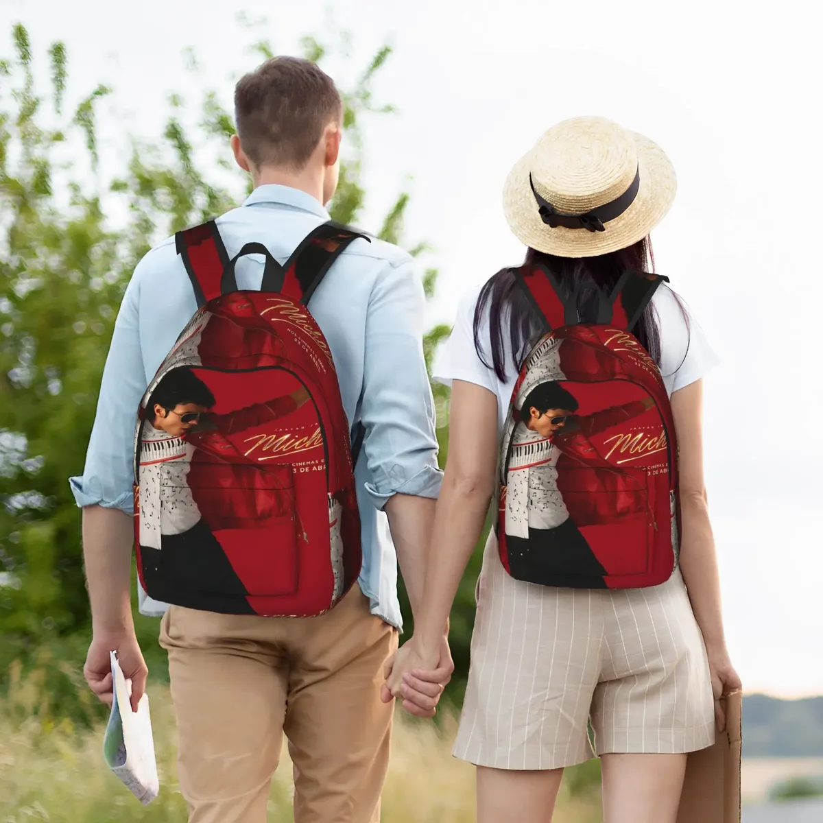 sac à dos michael jacksons musical movie 2026 avec poche, sac à dos de travail pour étudiants, sac à dos de jour pour hommes et femmes, sacs en toile pour ordinateur portable