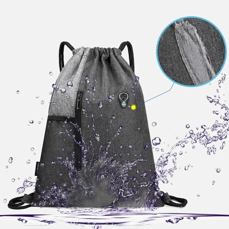 sac à dos léger unisexe avec cordon de serrage de proximité, sac à dos de sport, sacs d'école, sacs de plage de voyage, mode décontractée, hommes et femmes