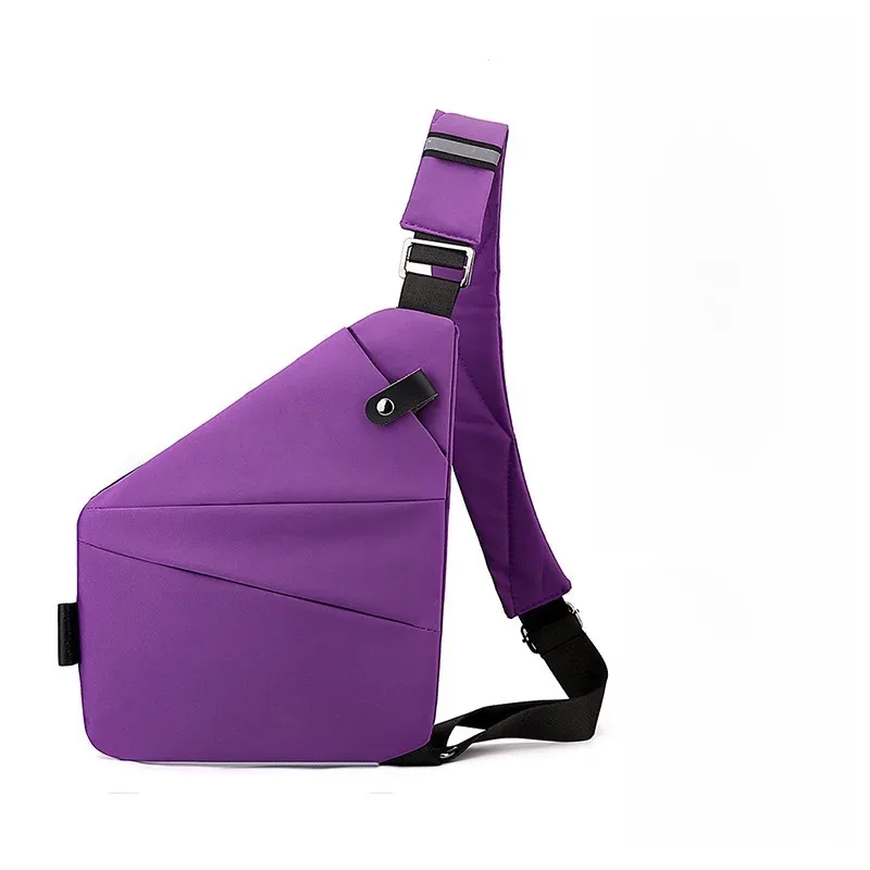 sac de poitrine antivol unisexe – sangles réglables, pochette de rangement polyvalente, portefeuille de voyage sécurisé