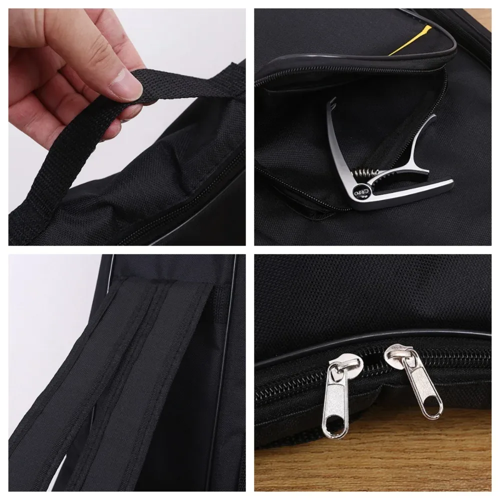 Sac à dos pour ukulélé de 21/23/26 pouces, double bandoulière, sangles réglables, sac pour mini-guitare, imperméable avec poignée, sac pour instrument.