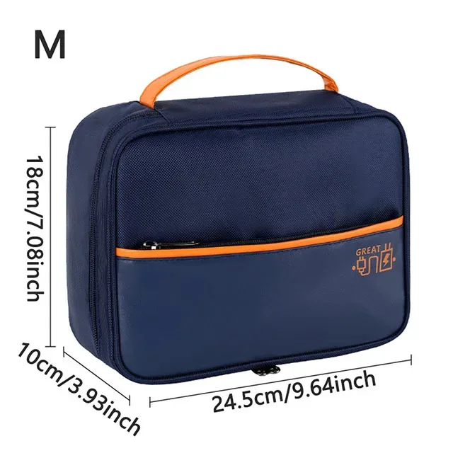 sac de rangement de câbles de données portables, chargeur usb numérique, fil d'écouteurs, boîte de rangement de batterie externe, kit de voyage, pochette de rangement
