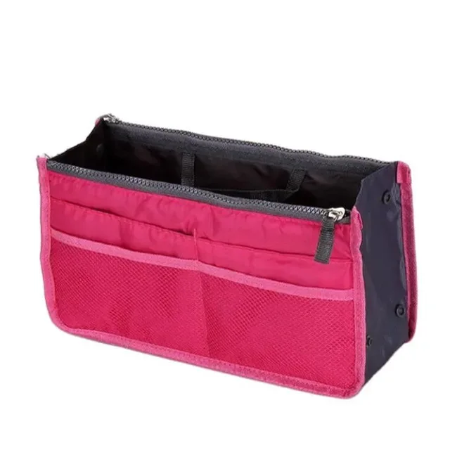 organisateur insérer sac femmes nylon voyage insérer organisateur sac à main sac à main grande doublure dame maquillage cosmétique sac pas cher femme fourre-tout