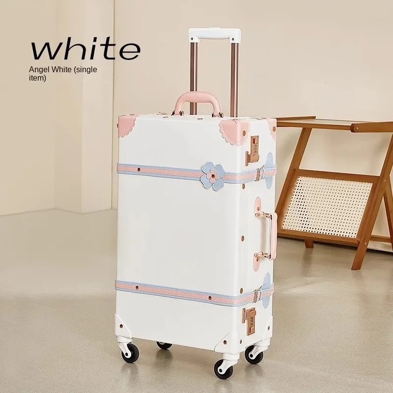 valise vintage en cuir britannique, bagage rétro avec quincaillerie en laiton antique, valises à roulettes, valise trolley