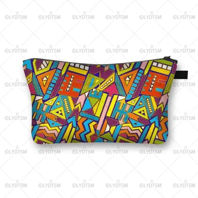 trousse à cosmétiques imprimée pour femmes africaines, sacs de maquillage pour dames afro, étui à cosmétiques pour filles, rangement portable pour rouge à lèvres, sacs de voyage, mode