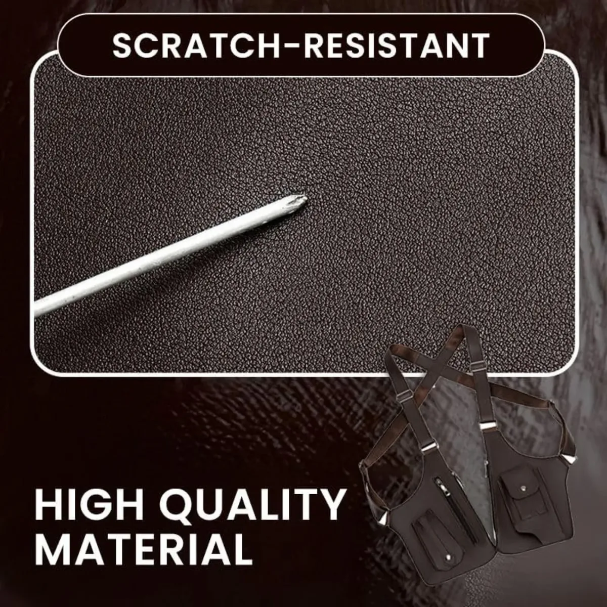 sac antivol sous les bras, étui d'épaule caché, double pochette de rangement, poche portefeuille pour téléphone