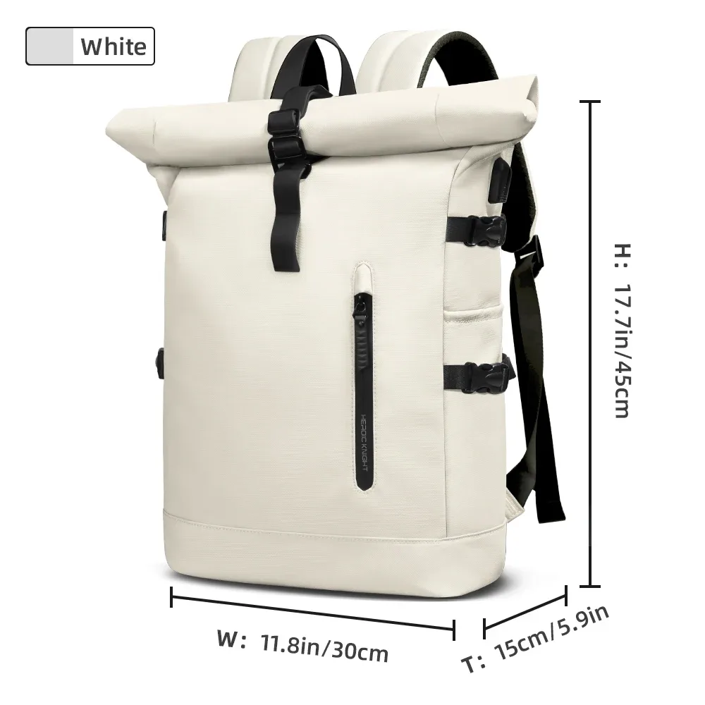 hk grand sac à dos pour ordinateur portable 15.6 pouces hommes sac à dos de voyage antivol pour affaires université vélo école sac à dos avec port usb