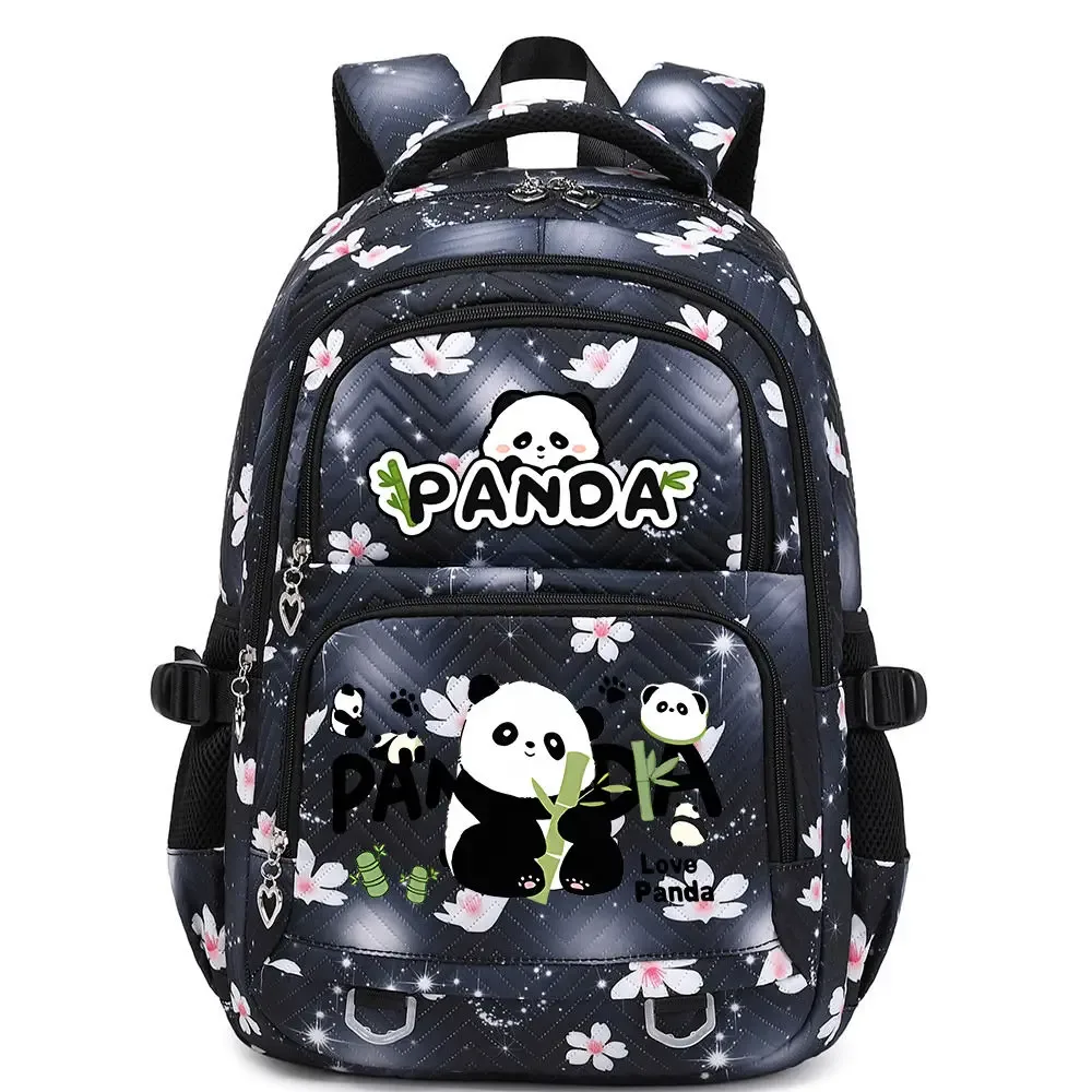 nouveau panda he hua sac à dos mignon dessin animé imprimé étudiant cartable mode garçons filles haute qualité grande capacité voyage sacs à dos