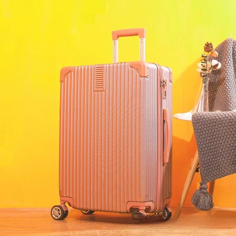 valise rétro personnalisable avec logo, bagage de voyage 20 pouces, bagage cabine en plastique abs, fabriqué en chine continentale
