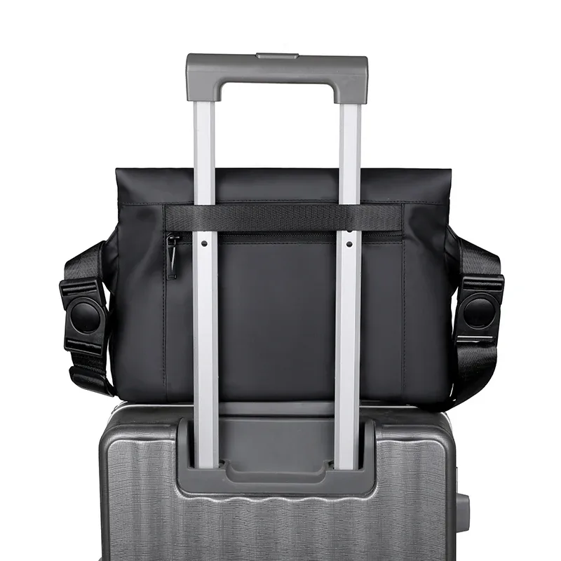 sac bandoulière rétro pour affaires, grande capacité, sacoche pour homme, sac à bandoulière, sac à dos de voyage