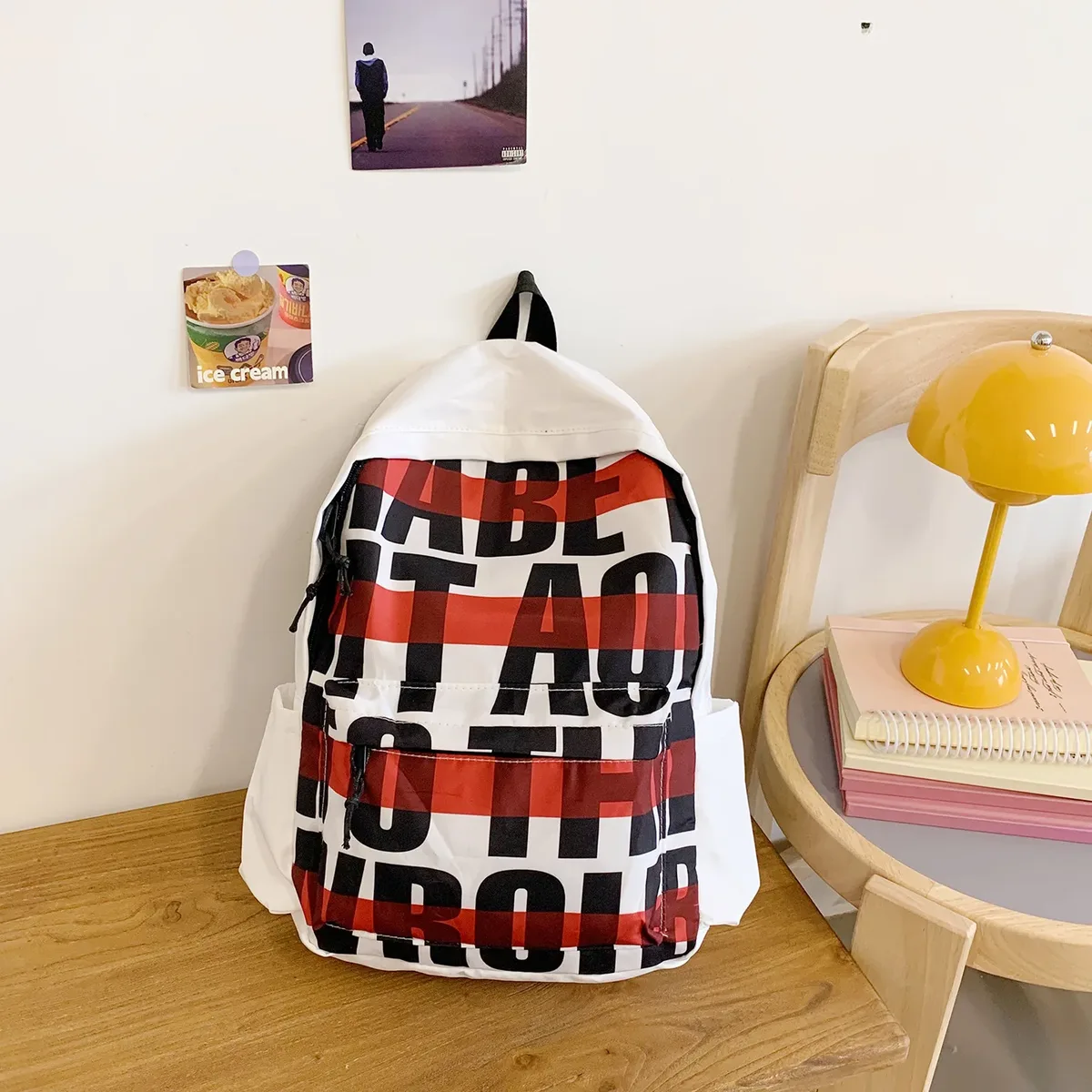 sac à dos scolaire pour femmes, sac à dos tendance avec une grande capacité, adapté aux activités quotidiennes et aux voyages