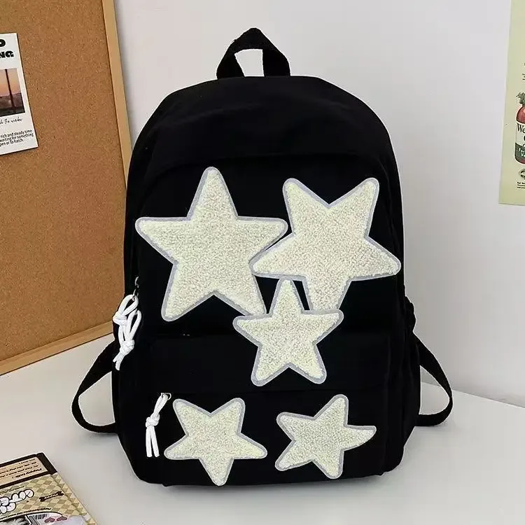 sac à dos mignon, sac à dos fait maison, sac à dos polyvalent pentagramme, sac à dos pour étudiante, sac à dos pour fille branchée, sac à dos pour lycéenne