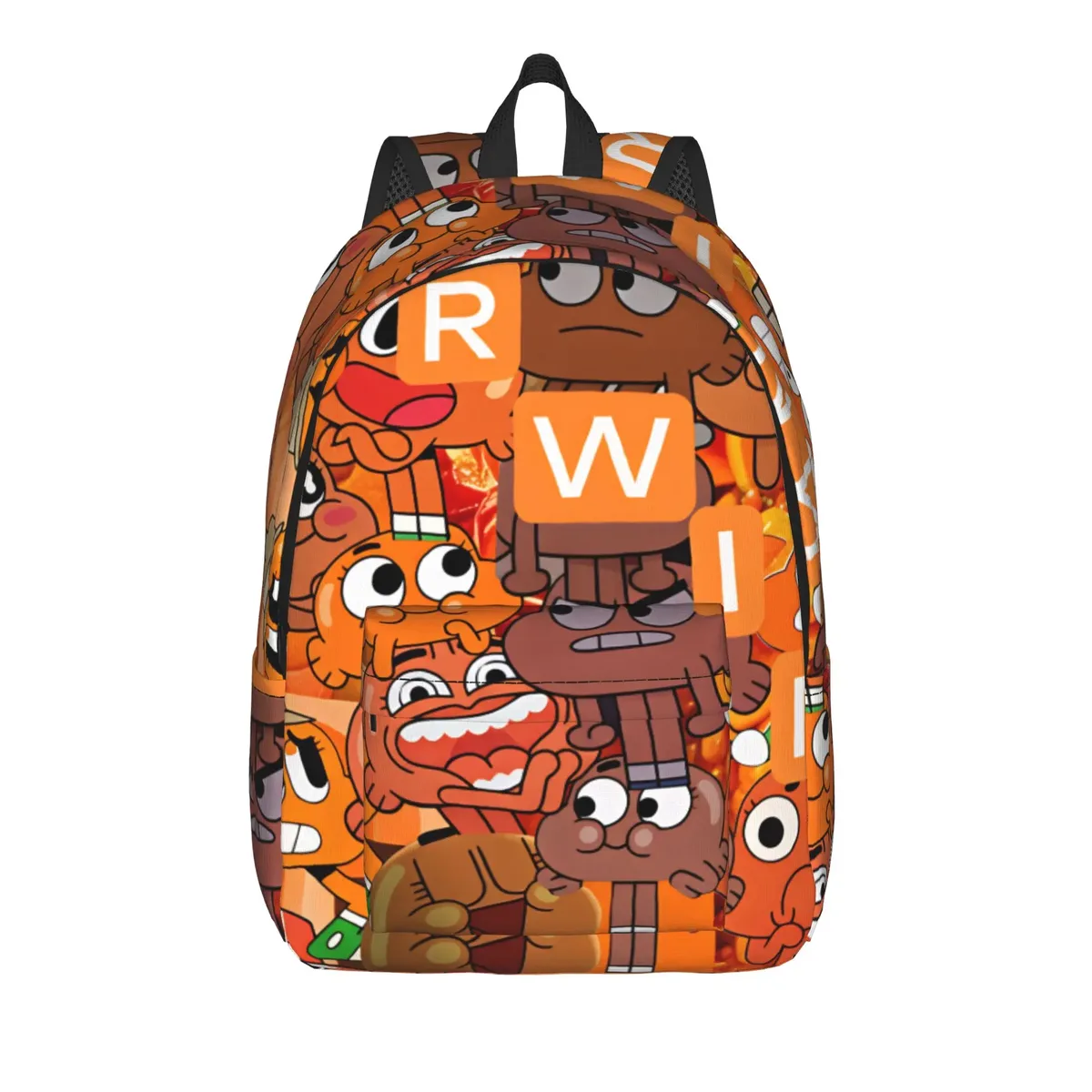 sac à dos the amazing world of gumball darwin swirl, sacs de voyage pour garçons et filles, sacs d'école durables de créateur, sac à dos décontracté