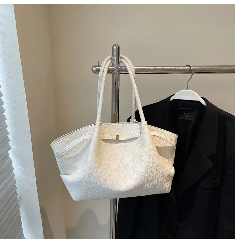 sac fourre-tout en cuir pu souple, design de niche de luxe, capacité spacieuse, sac à bandoulière pour femmes, sac à bandoulière pour les déplacements et les voyages