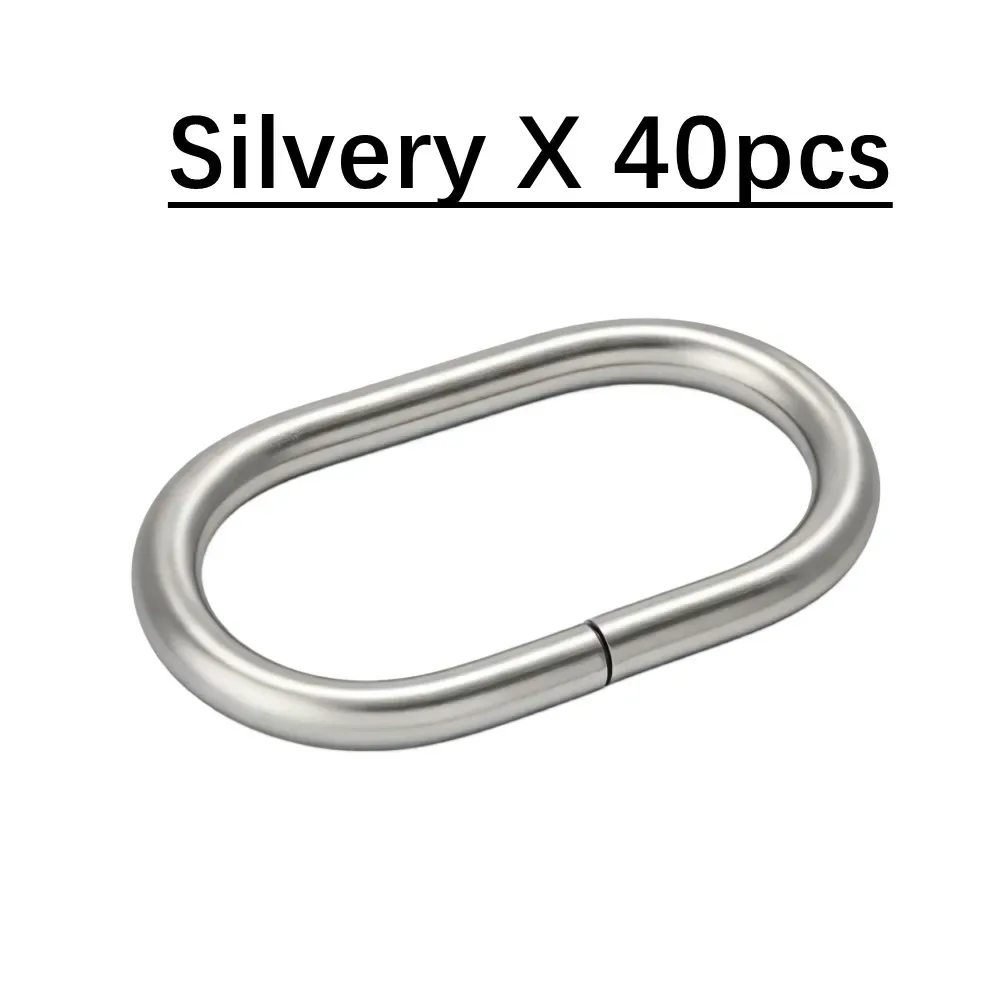 anneaux ovale métal sac fixation collier chien accessoire quincailleries multicouleur tailles variées travail cuir maniement pratique