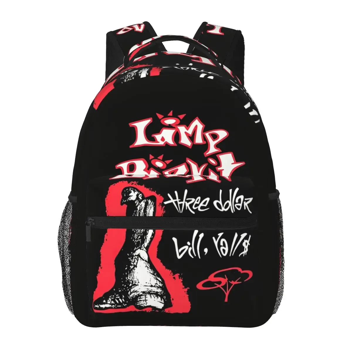 sac à dos d'étudiant à imprimé graphique limp bizkit, sac d'école, sac à dos de randonnée, sac de voyage pour hommes et femmes, sac à bandoulière