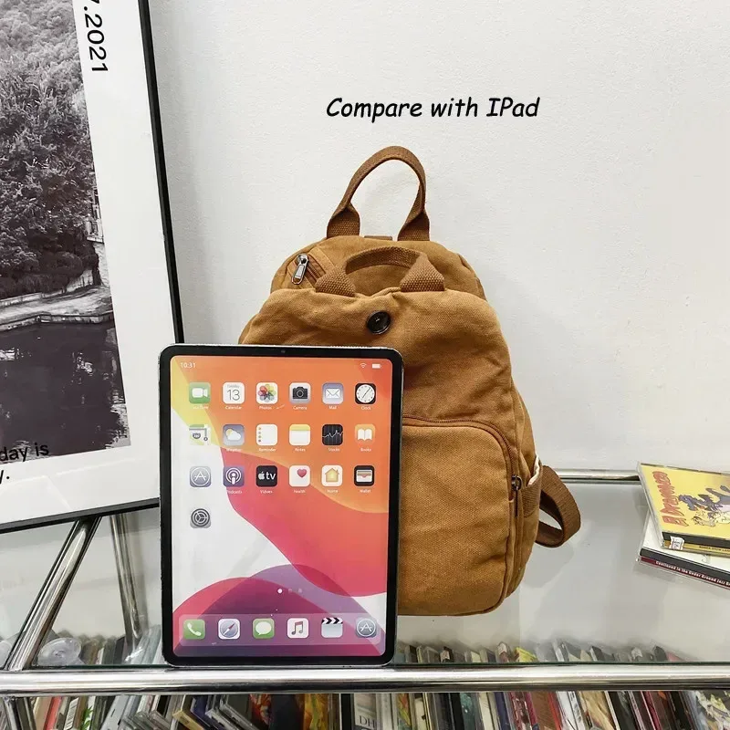sac à dos en toile de grande capacité pour femme, sac d'école décontracté, sac à main de voyage pour étudiant, sac à main vintage pour femme, sacs initiés, po pack